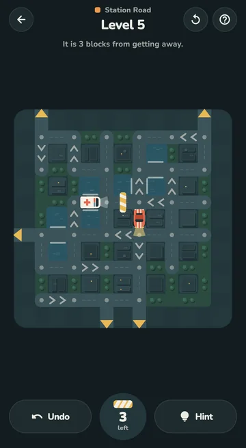 A level with an ambulance that must get through
