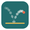 Things In Motion app icon: a ball bouncing across a teal field
